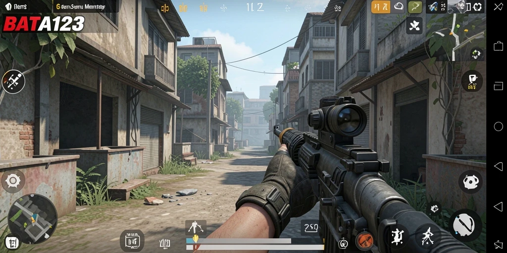 Tampilan menegangkan dari gameplay BATA123 yang penuh aksi.