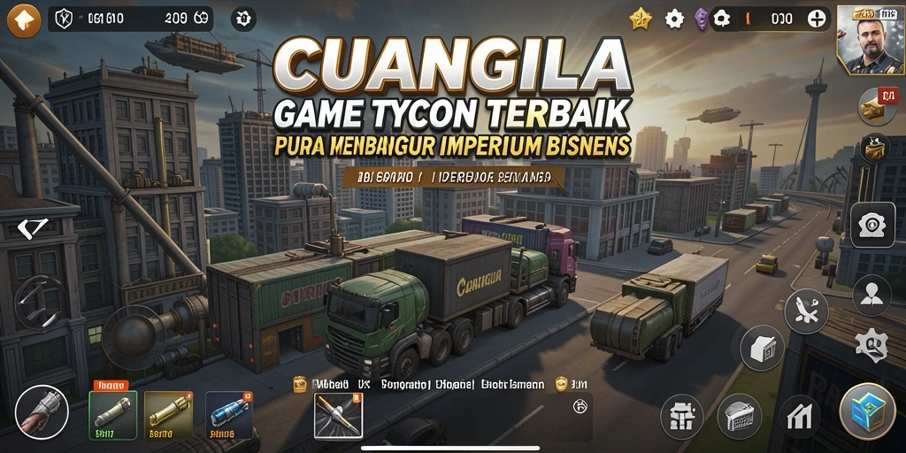 Screenshot game CUANGILA menunjukkan pengalaman seru dalam membangun bisnis.