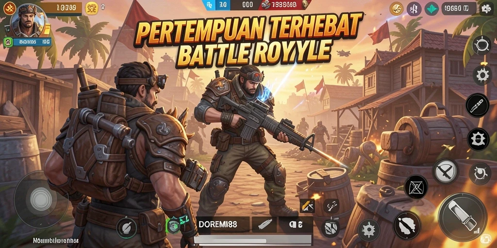 Gameplay seru DOREMI88 dalam pertempuran Battle Royale yang mendebarkan.