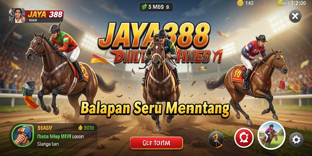 Tampilan gameplay JAYA388 dengan aksi balap yang mendebarkan.