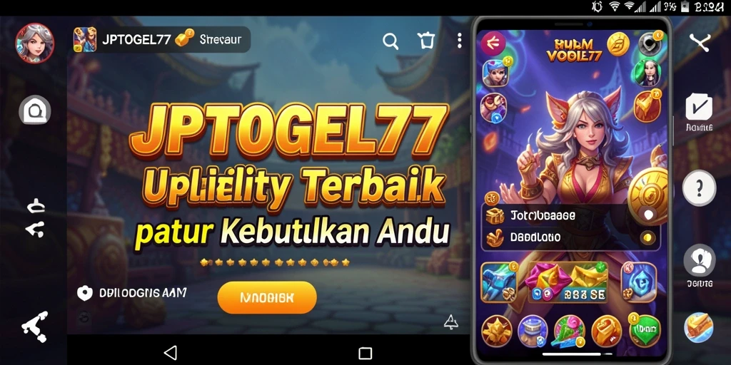 Tampilan antarmuka utama JPTOGEL77 yang intuitif dan user-friendly.