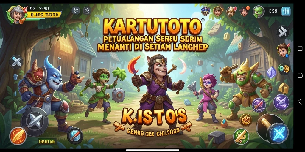 Screenshot gameplay KARTUTOTO yang penuh aksi petualangan.