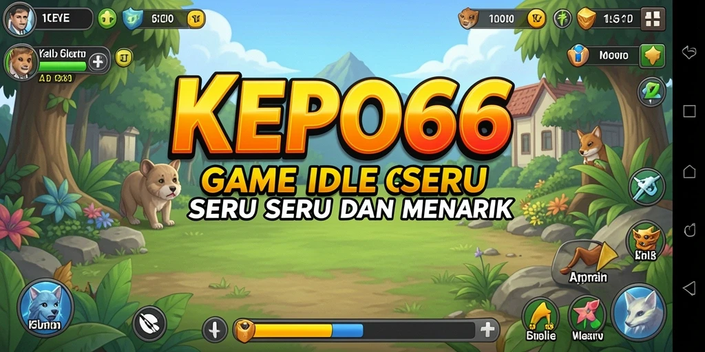 Tampilan menarik dari gameplay KEPO66 yang menampilkan karakter lucu.