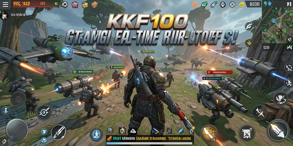Screenshot KPK100 menampilkan aksi strategi dengan grafis menawan.