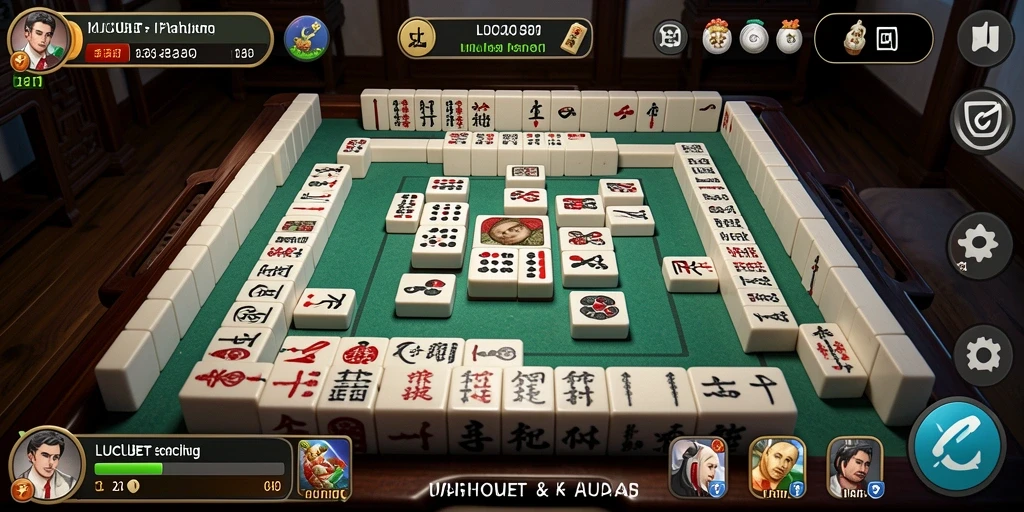Tampilan gameplay menarik dari LUCUBET Mahjong.