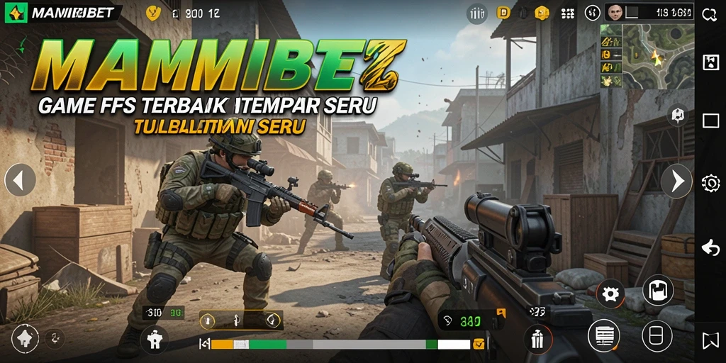 Screenshot menggambarkan aksi tembak-menembak di MAMIBET.