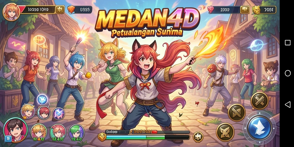 Tampilkan gameplay seru MEDAN4D dengan grafis Anime menakjubkan.