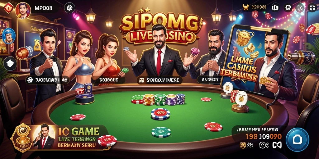 Gameplay Live Casino yang mendebarkan dan interaktif.
