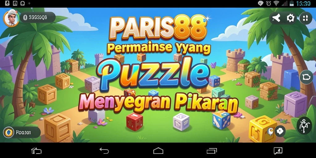 Tampilan gameplay menarik dari PARIS88 dengan berbagai level Puzzle.