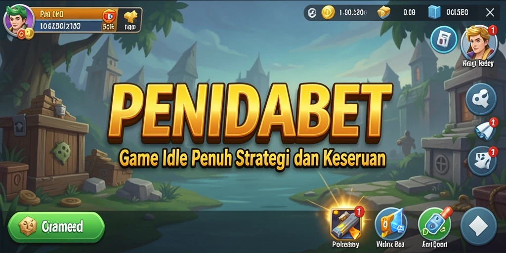 Screenshot gameplay PENIDABET menampilkan aksi santai dalam pengelolaan sumber daya.