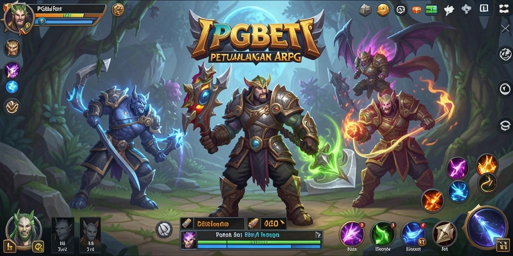 Tampilan mendebarkan dari gameplay intensif ARPG PGBET.