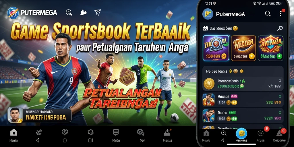 Tampilan gameplay menarik aplikasi PUTERMEGA dalam taruhan olahraga.