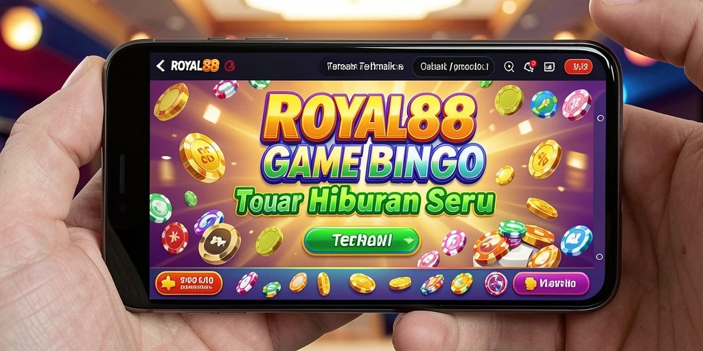 Tampilan gameplay Bingo di aplikasi ROYAL88 yang menarik dan interaktif.